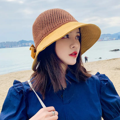 Outdoor UV Protection Sun Hat Summer Women's Bucket