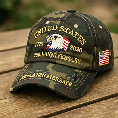 Outdoor Sports Baseball Cap Embroidery American Eagle Head 250th Anniversary Cap Shade Cap