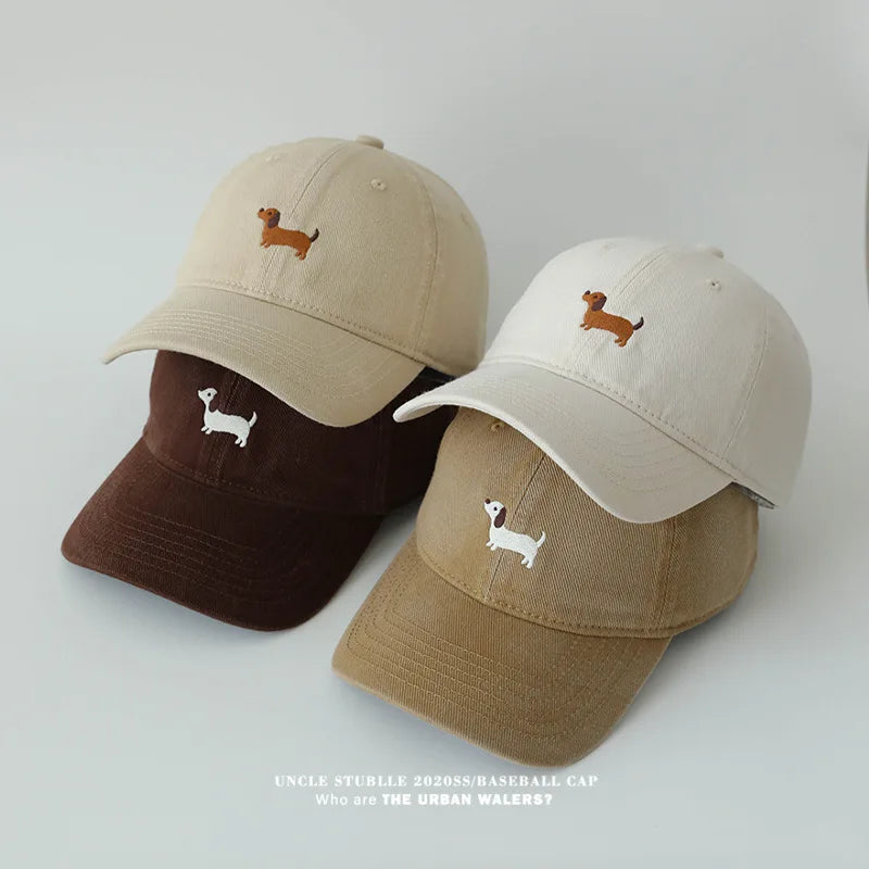 Unisex Original Design Embroidered Sausage Dog Baseball Cap