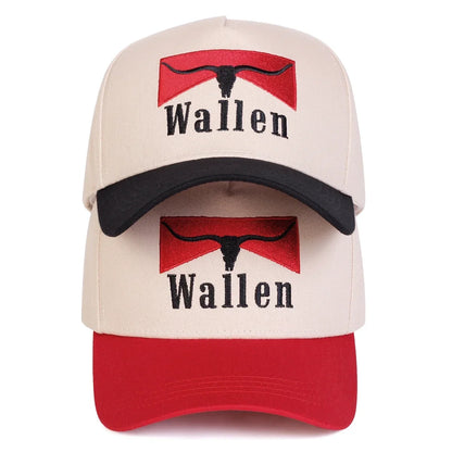 Unisex Wallen Letter Embroidery Baseball Caps Spring and Autumn