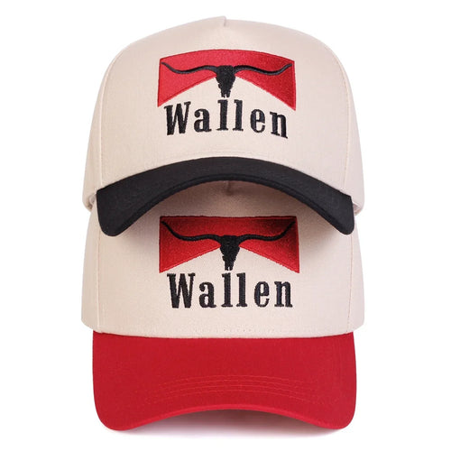 Unisex Wallen Letter Embroidery Baseball Caps Spring and Autumn