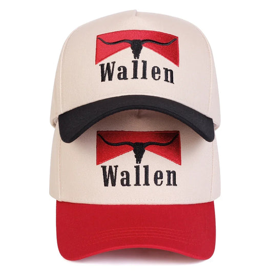Unisex Wallen Letter Embroidery Baseball Caps Spring and Autumn