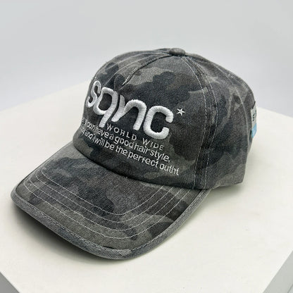 Unisex American Style Cao Letter Embroidery Baseball Hats