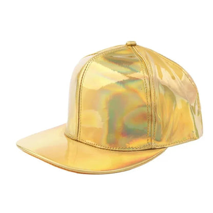 Fashion PU Rainbow Color Changing Baseball Cap
