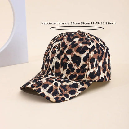 Baseball Caps Leopard Print Adjustable Outdoor Snapback Hat