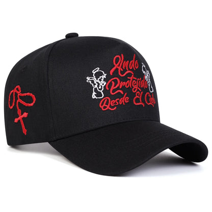 Unisex Hndo Protejido Letter Embroidery Baseball Caps Spring Autumn Sports Cap