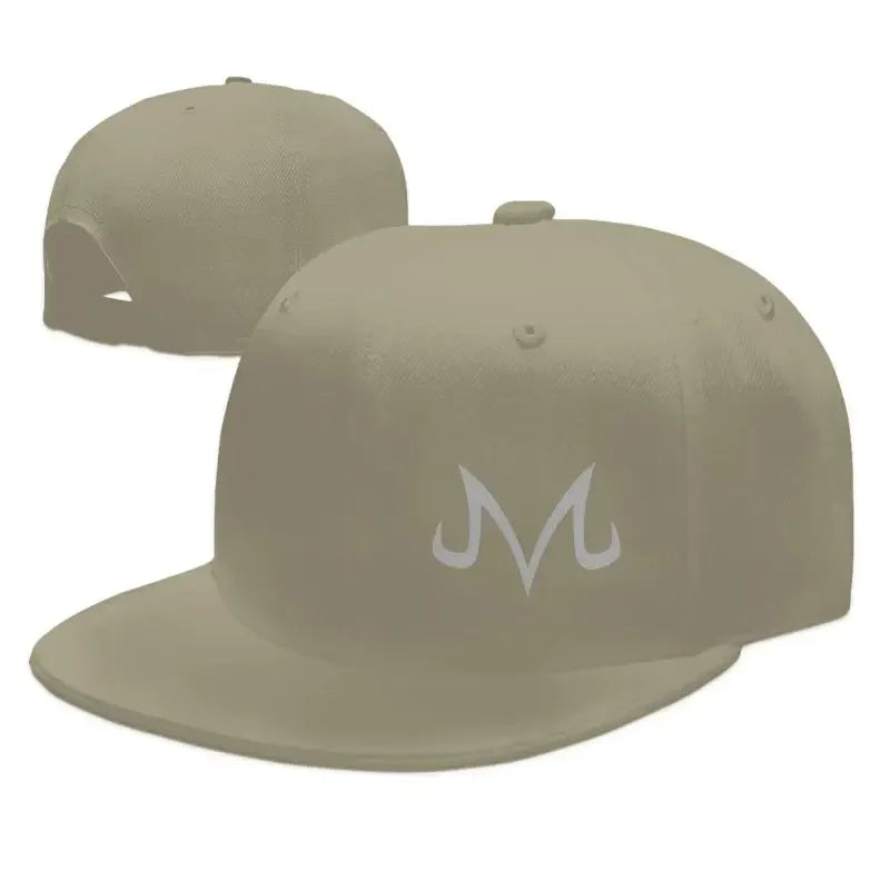 Majin Buu Print Hip Hop Flat Bill Caps Unisex Adjustable Snapback Caps Skateboard Hats