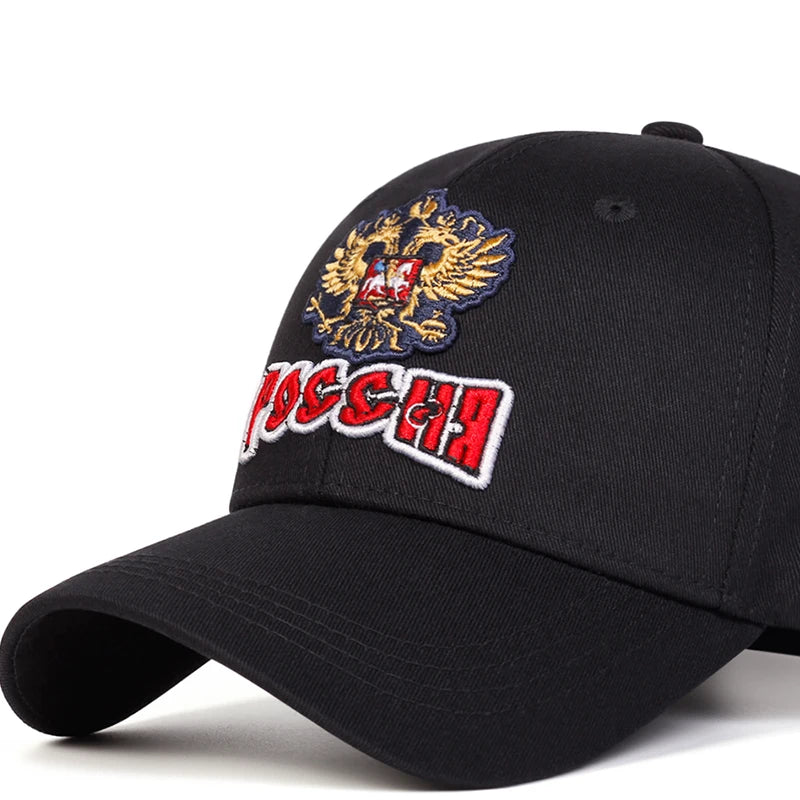 Unisex Double-headed Eagle Embroidery Baseball Caps Spring Autumn