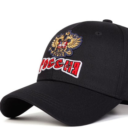 Unisex Double-headed Eagle Embroidery Baseball Caps Spring Autumn