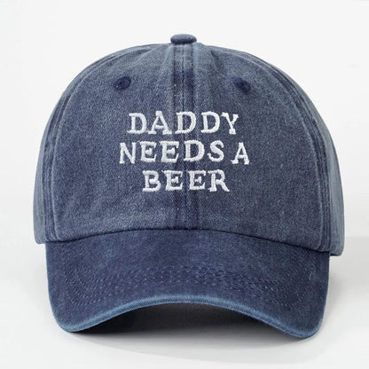Daddy Needs A Beer Baseball Cap for Men Women
