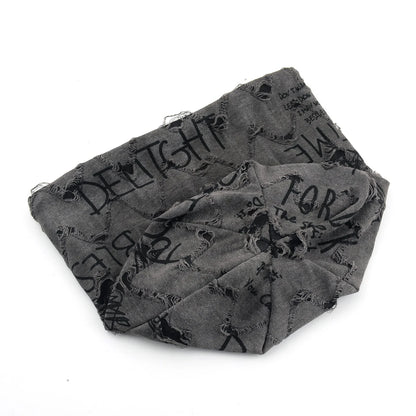 Letter Print Beanie Hat For Women Men Vintage