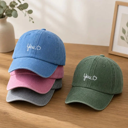 Classic Adjustable Baseball Caps Washed Peaked Brim Peaked Cap