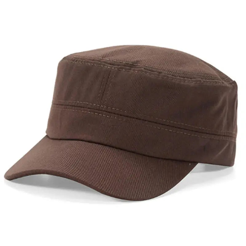 Solid Color Unisex Hats Simple Casual Sunshade Flat Top Hat