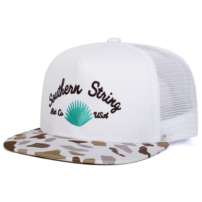 Unisex Southern String Embroidery Hip-hop Net Hats Spring Summer Outdoor Snapback Caps