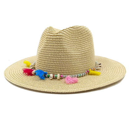 Jazz Straw Hat Men's And Women's Hat Sun Hat Outdoor Anti-UV