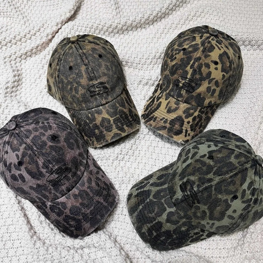 Fashion Accessory Retro Leopard Print Hat Adjustable