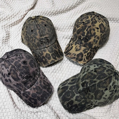 Fashion Accessory Retro Leopard Print Hat Adjustable