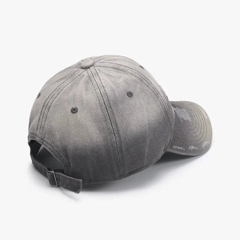 Gradient Distressed Soft-Top Men's Baseball Cap