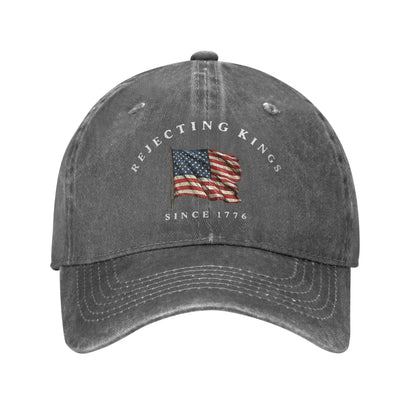 Men Women Distressed Denim Sun Cap