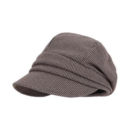 Women's British Style Beret Hat One Size Knit Beanie With Ear Protection Warm