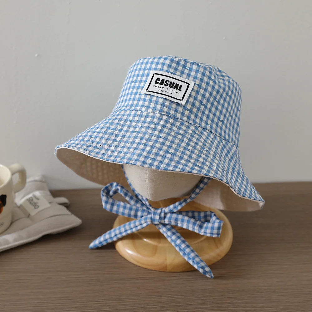 Girl Sweety Fashion Sun Hat 52CM 2-6 Years Boys Outdoor Kids Summer Bucket Cap Children Hats