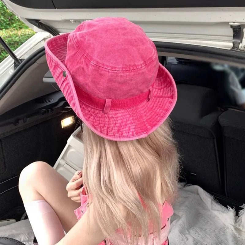 Vintage Washed Western Bucket Hats