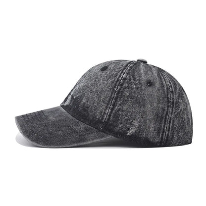 Denim Baseball Cap Men Women Vintage Cotton Jeans Blue Sun Hats