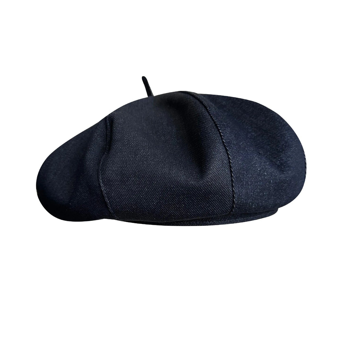 Classic Denim Fabric Beret Hat For Women Spring Summer