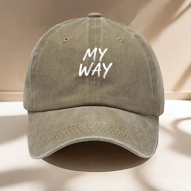 Men's Letter Baseball Cap For Casual Outdoor