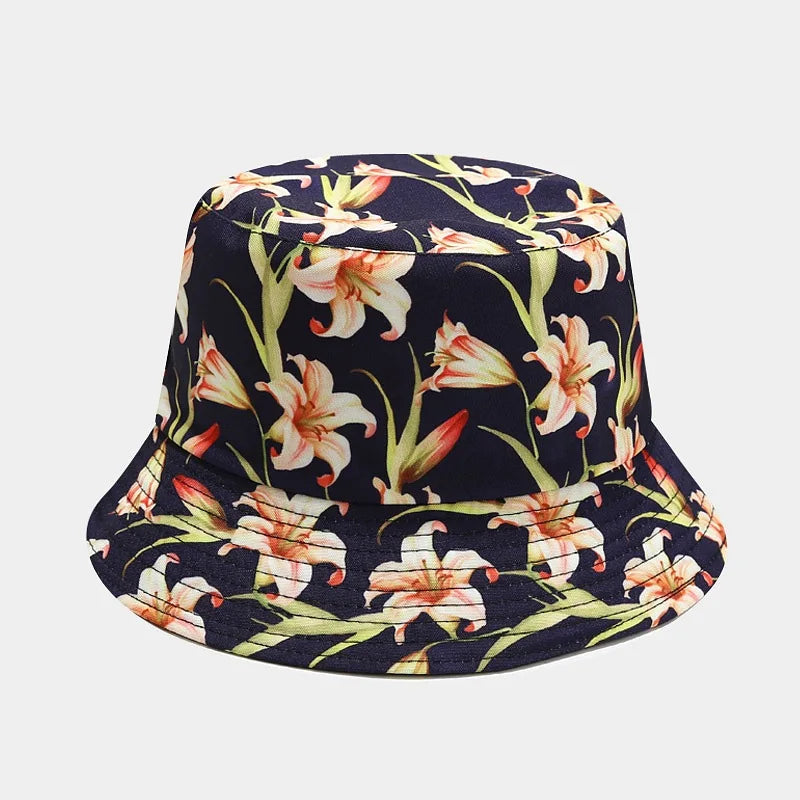 Unisex Panama Bucket Hats Ethnic Style Pattern Fisherman Cap For Men And Women