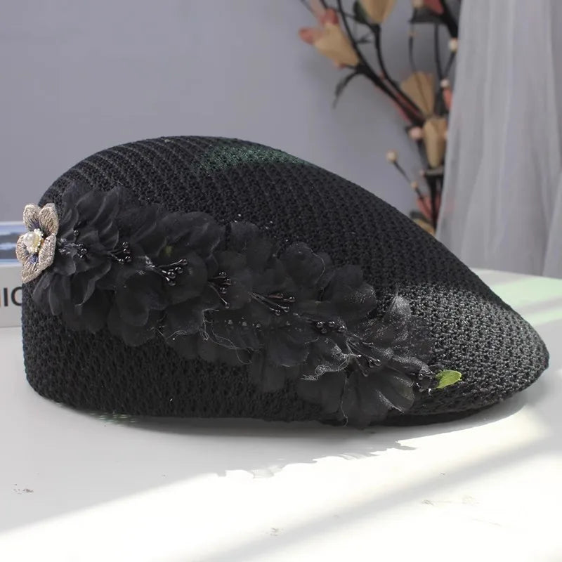 Knitted Lady Forward Cap Women Leisure Visors Hat
