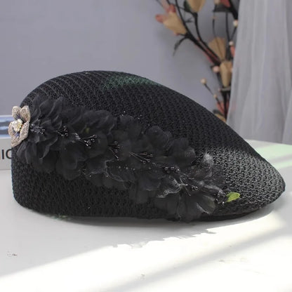 Knitted Lady Forward Cap Women Leisure Visors Hat