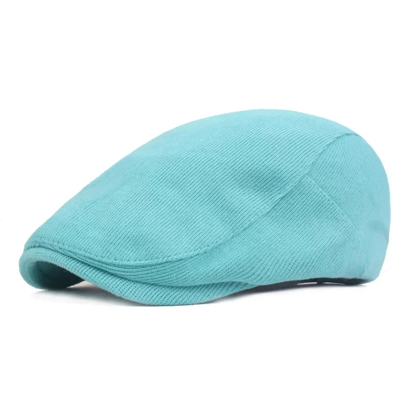 Men Classic One‑Piece Front Beret Newsboy Cap