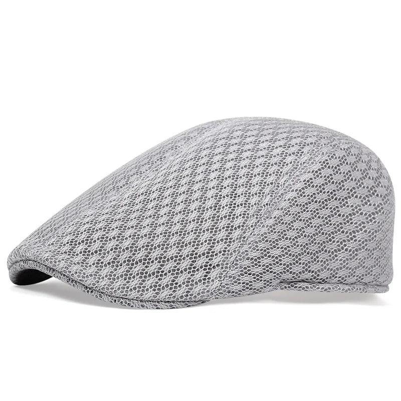 Spring Summer Men Mesh Beret Hats Breathable Berets Caps For Women Touring Cap