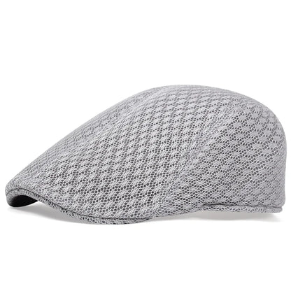 Spring Summer Men Mesh Beret Hats Breathable Berets Caps For Women Touring Cap