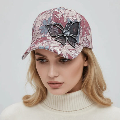 Fashion Breathable Lace Floral Baseball Cap
