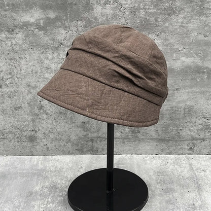 Slouchy Newsboy Cap Linen Summer Cap Casual Women Sun Cap