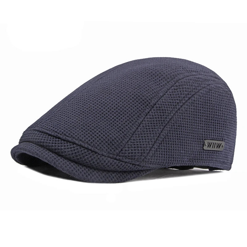 Autumn Winter Men's Berets Hat Warm Knitting Visors