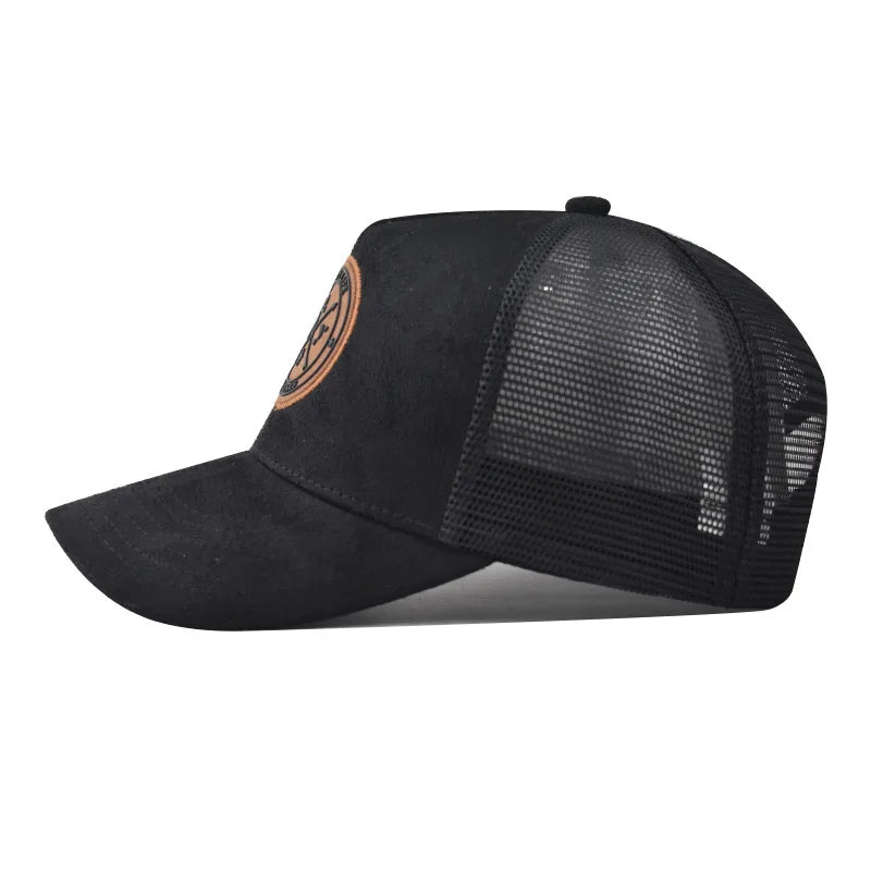 Summer Mesh Baseball Cap Women Men Enjoy Life Letter Patch Snapback Hat