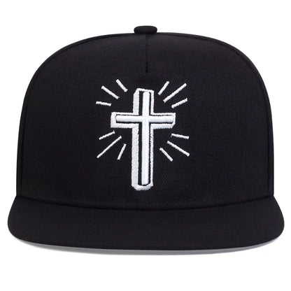 Fashion Hip Hop Baseball Cap Jesus Cross Embroidery Trucker Caps Cotton Snapback hat