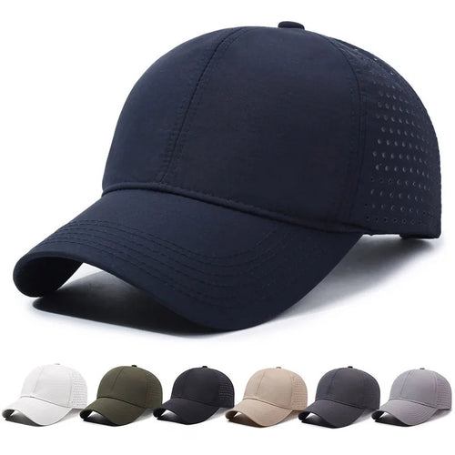 Cycling Baseball Cap Mesh Breathable Sun Hat Quick Dry Lightweight Fishing UV Protection Outdoor Summer Casual Cap