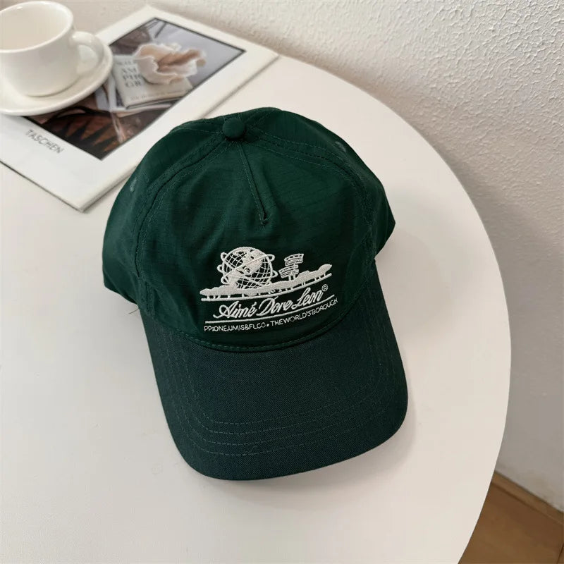Unisex Letter Embroidery Breathable Baseball Caps
