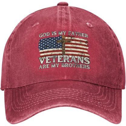 Veterans Are My Brothers Distressed Baseball Cap