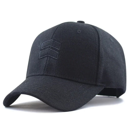 Winter Dad Warm Felt Baseball Caps