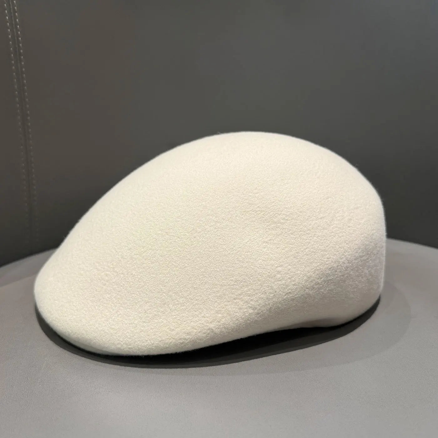Classic Designer Luxury 100% Wool Felt Forward Cap Women Men