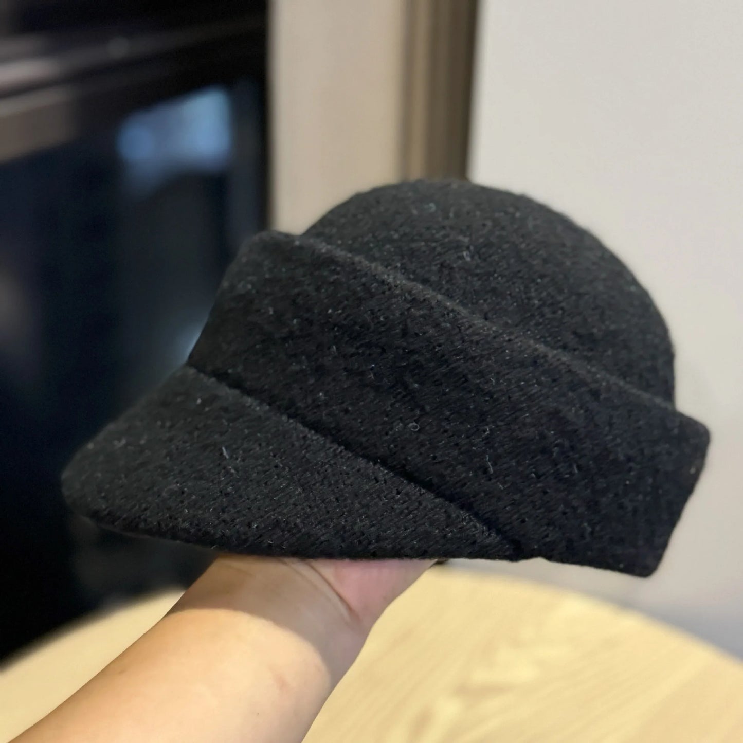 New Ladies Keep Warm Fedoras Hat Winter Knitted Equestrian Hat For Women's British