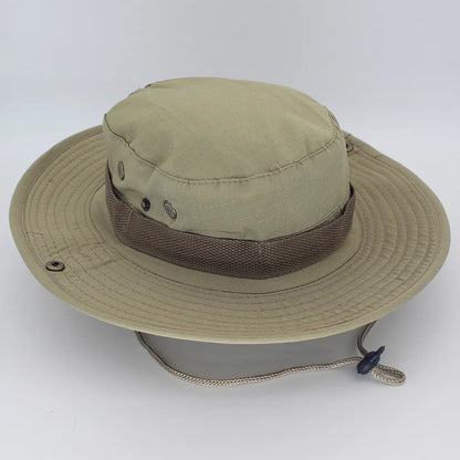 Camouflage Tactical Bucket Hat Summer Men Boonie Hat Outdoor