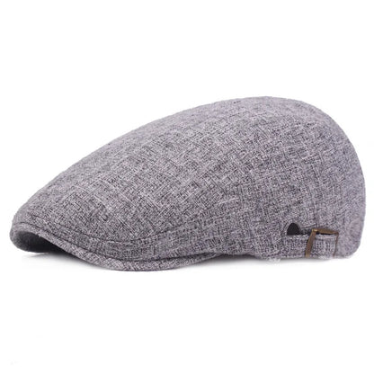 2026 New Summer Thin Double Breasted Beret Fashion Men