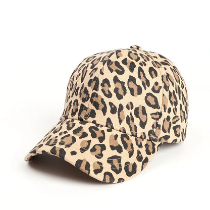 Leopard Print Baseball Cap Ladies Sun Hats