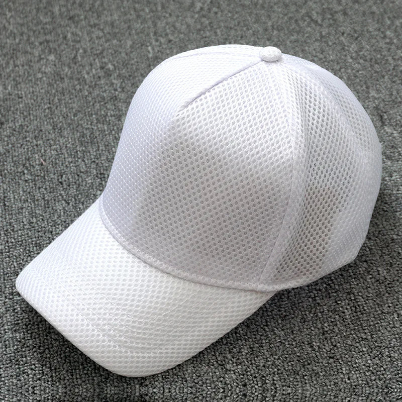 Men's Mesh Baseball Cap Summer Breathable High Crown Sun Hat